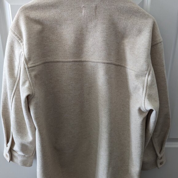 Beige oversized hnm shacket - Picture 3 of 3